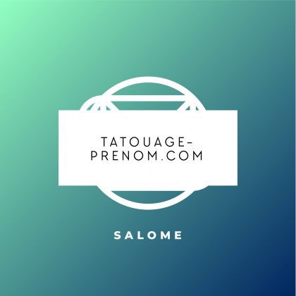 tatouage prénom salomé