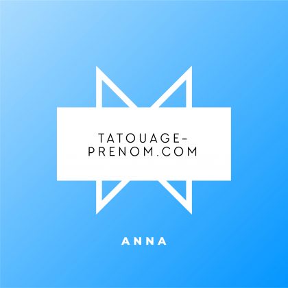 tatouage prénom Anna