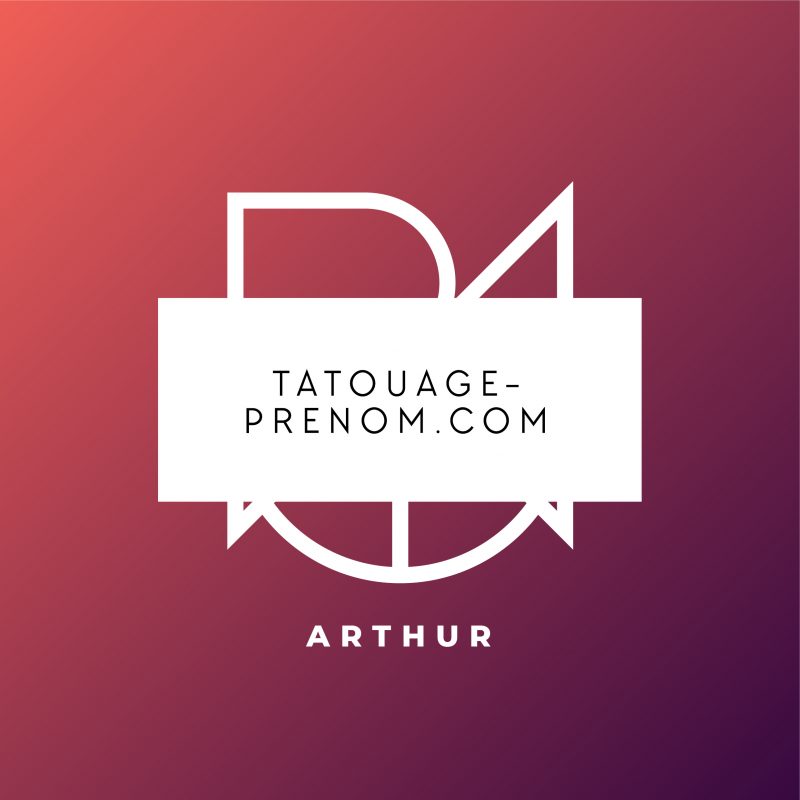 tatouage prénom Arthur