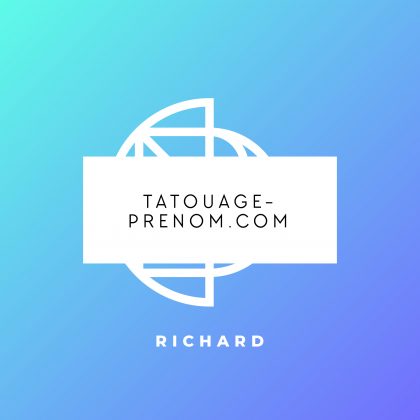 tatouage prénom richard