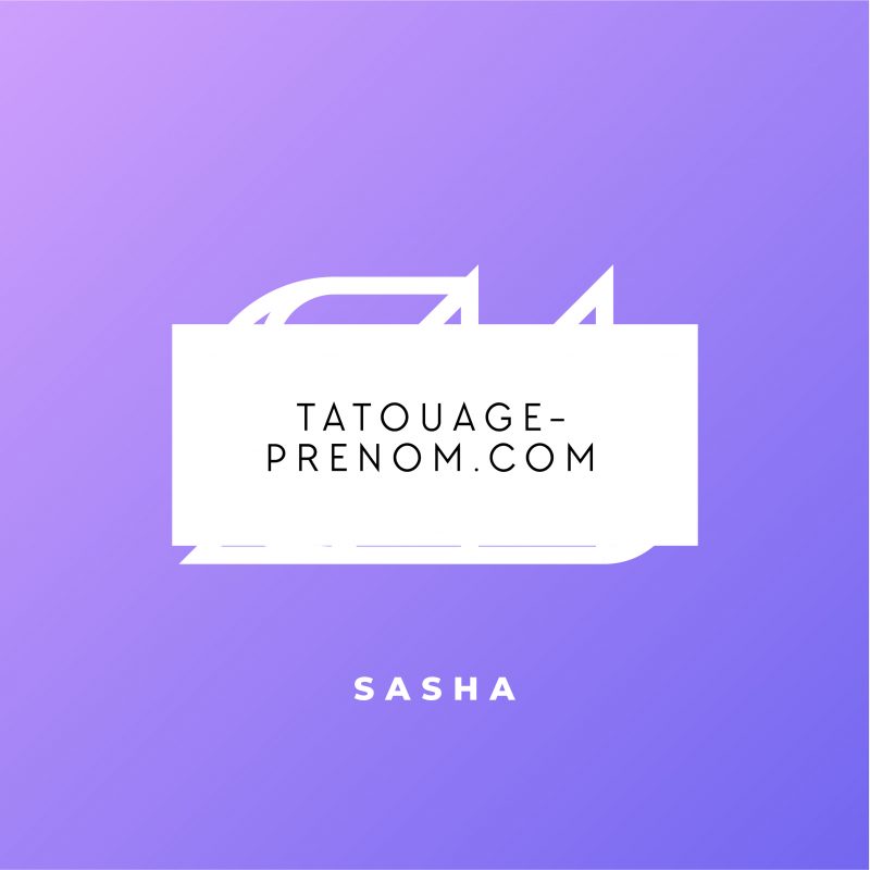 tatouage prénom sasha