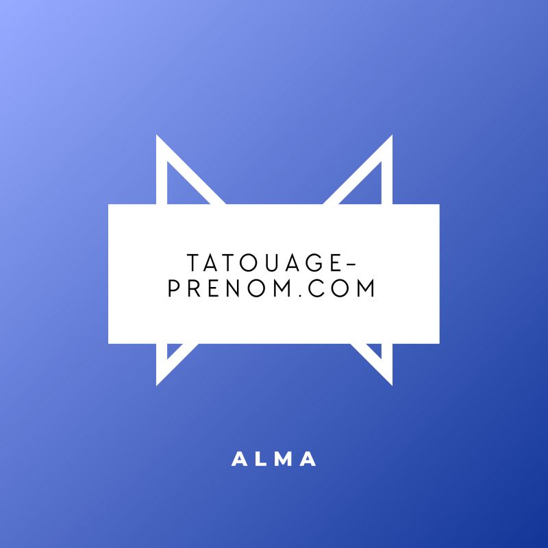 Monogramm1e pour tatouage Alma