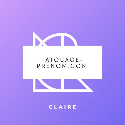 Monogramme pour tatouage Claire