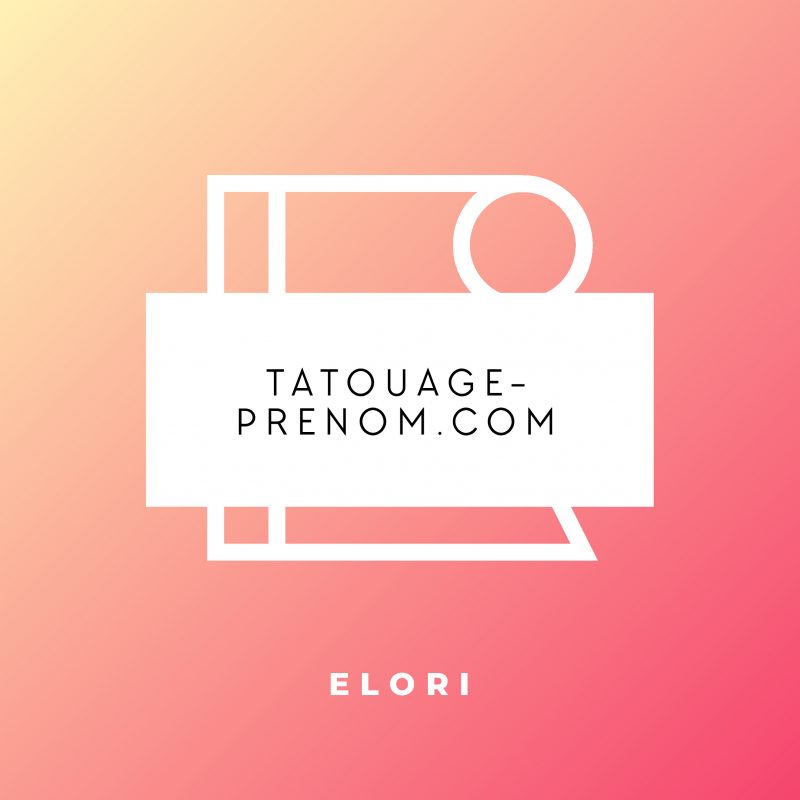 Monogramme pour tatouage Elori