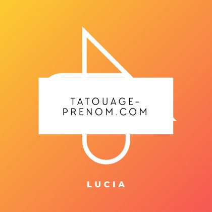 Monogramme pour tatouage Lucia