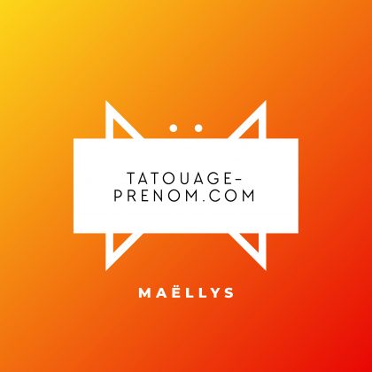 Monogramme pour tatouage Maellys