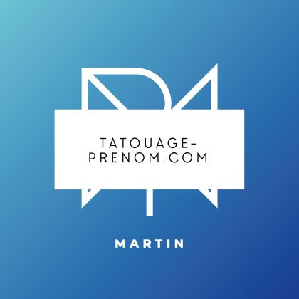 Monogramme pour tatouage Martin